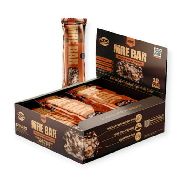 Box 12 Barras Mre Bar 20g Proteina Crunchy Peanut Butter Cup -