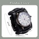 thumbnail image 4 of Accesorios Reloj de Cuero Retro Personalizado Pulsera de Cuero Ajustable para Hombre, 4 of 5