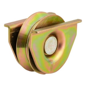 Metalhsa - Rueda Para Portón Con Placa Abierta 50 Mm