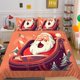 thumbnail image 1 of Christmas Gifts Snow Santa Claus Kids Quilt Duvet Cover Set Kids Bedclothes3-Piece Bedding Set, 1 of 5