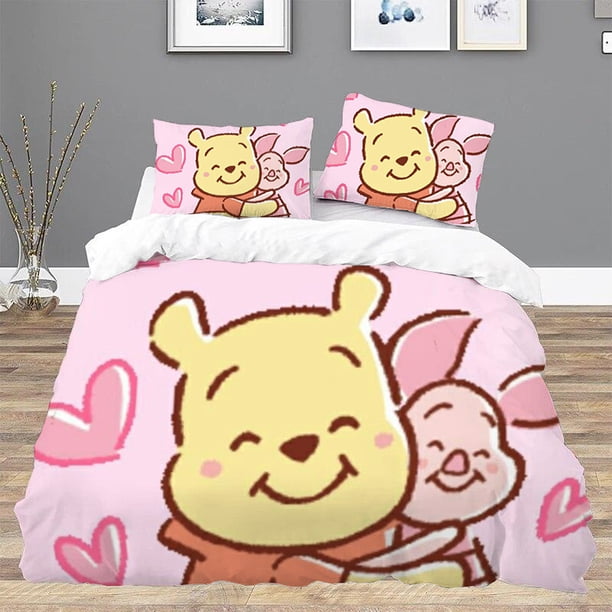 Pooh BearS Duvet Cover Set Comforter Sets Twin Size Bedding Bed Linen Sets Double Bed Sheets Queen Home Textile GardenBed Sheets