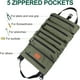 thumbnail image 4 of Super Roll Tool Roll - The Ultimate Multi-Purpose Canvas Organizer with Heavy-Duty Zippers and Multiple Pouches for Car Camping Gear, First Aid Kit, and More!, 4 of 5