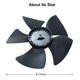 thumbnail image 3 of Aspa del ventilador del motor del condensador del refrigerador W10156818 para Whirlpool, 3 of 7