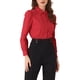 thumbnail image 4 of INSPIRE CHIC Camisa Leotardo para Mujer con Cuello, Casual de Negocios, Abotonada, Mangas Largas, Body, Talla M, Rojo, 4 of 6