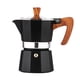 thumbnail image 1 of Cafetera clásica de cocina para un espresso fuerte y de gran sabor, cafetera moka de aluminio estilo italiano, cafetera cubana y greca, cafetera moka, cafetera percolato, 1 of 5