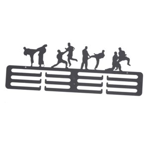 Magideal - Colgador De Exhibición De Medallas, Estante De Almacenamiento De Medallas, Estante De Hierro Para Deportes, Estante De Exhibición De Medallas Deportiv Taekwondo