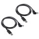 thumbnail image 3 of 2x usb2.0 macho a tipo b Cable de adaptador de extensión de ángulo de 90 grados hacia arriba, 3 of 5