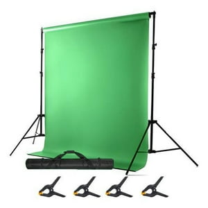 Genérico - Set Fondo Chroma Verde 2X3 Metros + Tripodes + Bolso, Telón