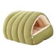 thumbnail image 5 of Cueva De Invierno Suministros Regalos Multiusos PP Algodón Cama Para Mascotas Refugio Para Gatos Verde Cálido M, 5 of 5