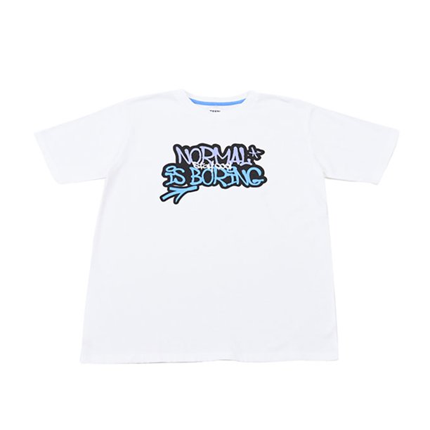 Polera Niño Teen M/C Back Print Blanco Corona