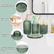 thumbnail image 5 of Juego De Accesorios De Baño De Vidrio Verde Salvia 4 Piezas, 5 of 6