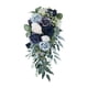 thumbnail image 3 of Elegantes Ramos De Boda Para Novia En Forma De Cascada Decoración Hecha A Mano Azul, 3 of 5