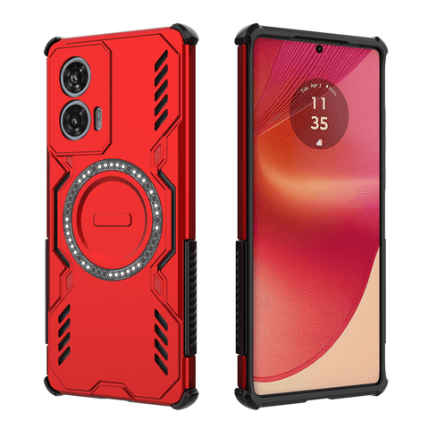 Funda Foxdock Para Motorola Edge 50 Fusion 5G , Magnética, Resistente A Golpes, Con Soporte, Unisex, Carga Inalámbrica