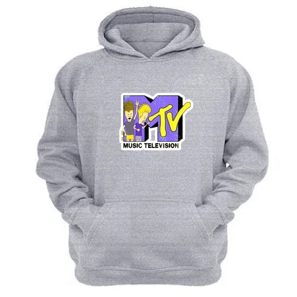 Genérico - Polerón Canguro Mtv´s Gris Claro Talla S Unisex