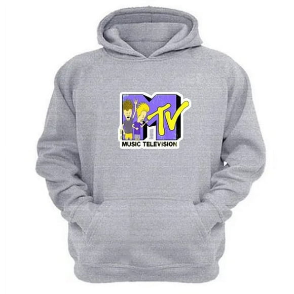 Polerón Canguro Mtv´S Gris Claro Talla Xl Unisex