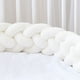thumbnail image 1 of Almohada de cama trenzada de cuatro hebras con nudo largo tejido, bola kont, tira anticolisión para niños, 1 of 5