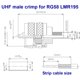 thumbnail image 4 of Adaptador de conector RFIOTASY UHF PL-259 Macho RG58/U LMR195, 4 of 6