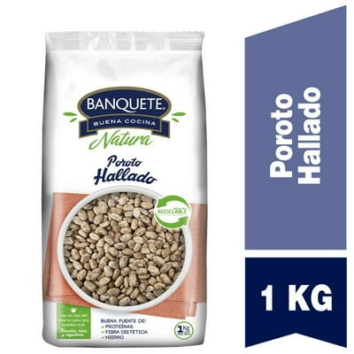 Poroto Hallado Bolsa 1 Kg Banquete