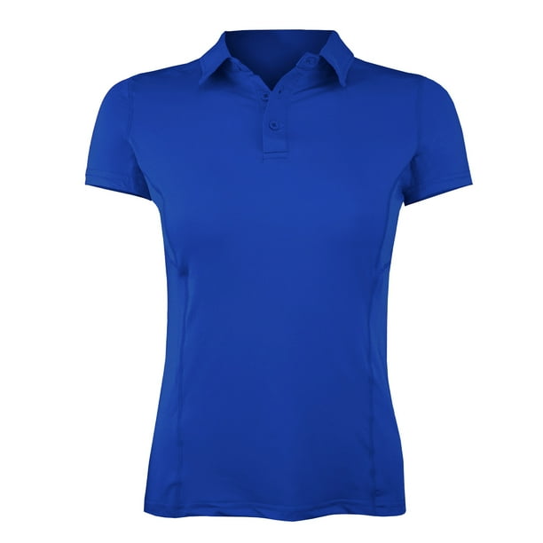 Polera Dry Fit Con Cuello Manga Corta Mujer