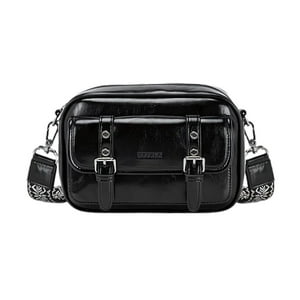Ecosusi - Ecousi Bolso Mensajero Mia Con Correa Ancha - Negro