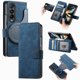 thumbnail image 1 of Funda Billetera Magnética para Samsung Galaxy Z Fold 3 Soporte Tarjetas Desmontable Azul, 1 of 6