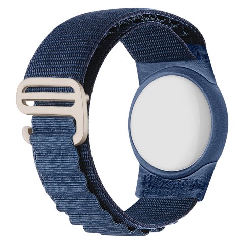 Pulsera Aaronmei Para Airtag Ajustable Azul Oscuro