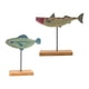 thumbnail image 4 of 2 Piezas De Adorno De Pez De Madera Con Forma De Pez De Navidad Decoración De Escritorio Con Estilo, 4 of 5