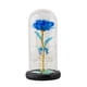 thumbnail image 5 of Flor De Rosa Con Lámpara De Noche Con Cubierta De Vidrio Para Boda, Hogar, Dormitorio, Azul, 5 of 5