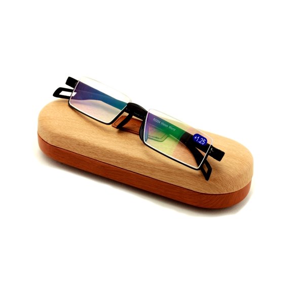 Gafas de lectura SXMFFHCG 135 mm negras con recubrimiento antirreflejo 1.00