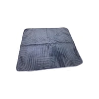 Genérico - Alfombra Decorativa Texturizada 150X200Cm Color Gris Oscuro