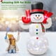 thumbnail image 2 of Muñeco de nieve inflable navideño HIGSEEU de 2,4 m con luces giratorias, 2 of 9