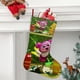 thumbnail image 2 of Familia Larva Tema: Calcetines de Navidad, fino lino blanco para colgar en escaleras y chimenea, decoración navideña para el hogar, regalo de Navidad. 45cm × 32cm, 2 of 5