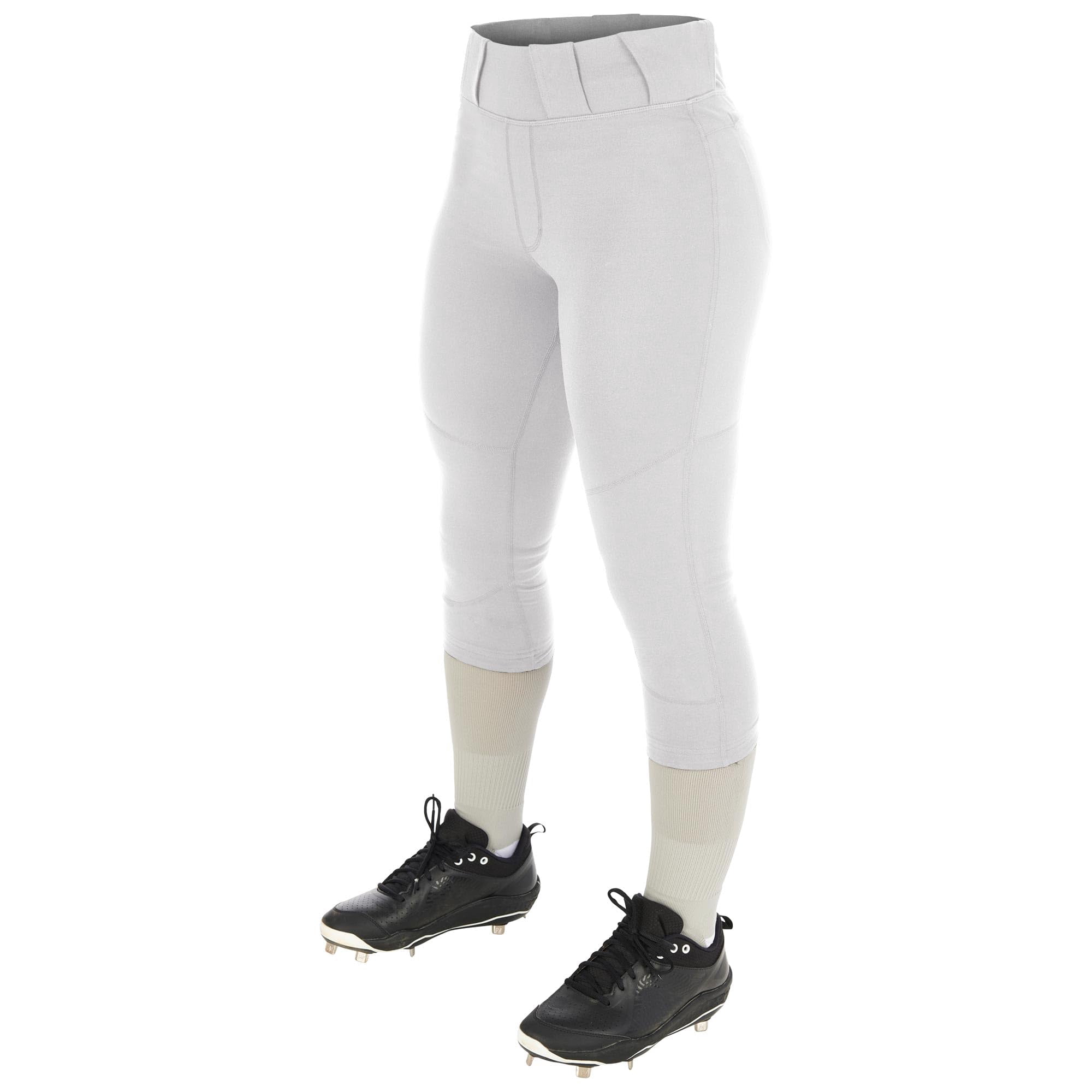 Pantalones De Softball Champro Zen Para Mujer, Blancos, Talla S