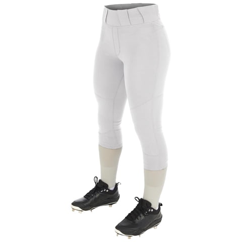 Pantalones De Softball Champro Zen Para Mujer, Blancos, Talla S