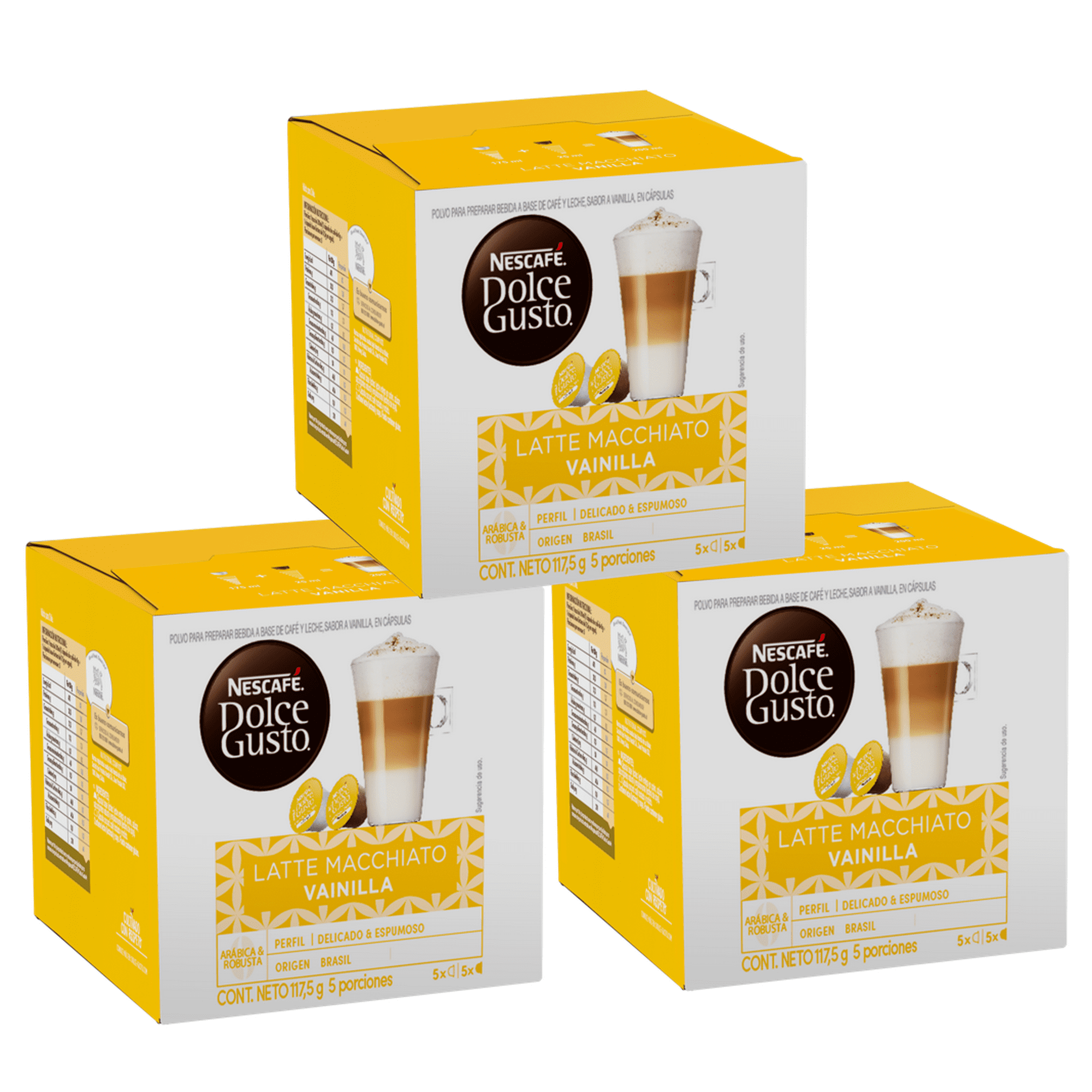 Pack 3 Nescafé Dolce Gusto®latte Macchiato Vanilla 10 Cápsula