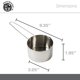 thumbnail image 4 of Taza medidora American Metalcraft 240 ml de acero inoxidable, 4 of 6