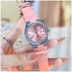 thumbnail image 3 of Reloj de Cuarzo para Mujer Correa de Cuero Rosa Esfera de Cristales para uso diario, 3 of 3