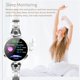 thumbnail image 5 of Reloj inteligente Thafikzi para mujer Android/iOS dorado con monitor de ritmo cardíaco y presión arterial, 5 of 9