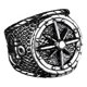 thumbnail image 1 of Anillo de Hombre Brujula Nautica Moda 2019, 1 of 3