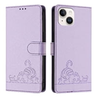 Funda Tipo Cartera Foxdock Para Iphone 13 Mini Con Soporte, Ranuras, Rfid, Diseño De Gato