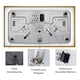thumbnail image 4 of Cocina Encimera A Gas 2 Platos Levadizos Vidrio Templado, 4 of 6