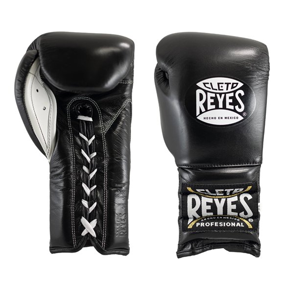 Guantes de boxeo CLETO REYES 380 g negro con cordones