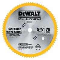Dewalt - Hoja De Sierra Circular Dw9053 De 5 3 8 Pulgadas Y 80 Dientes