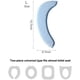 thumbnail image 5 of Asiento de inodoro acolchado alargado, asiento de inodoro alargado de cierre lento, funda de asiento de inodoro, calentador, suave, alargado, lavable, cojín acolchado grande, azul, 1 paquete, 5 of 6