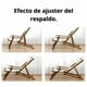 thumbnail image 3 of Silla De Playa Reposera Plegable De Lona Y Madera Exteriores - Azul, 3 of 5