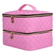 thumbnail image 3 of Bolsa De Almacenamiento De Esmalte De Uñas Caja De Soporte De Esmalte De Uñas De Doble Capa Para Maquillaje De Viaje Rosa, 3 of 3
