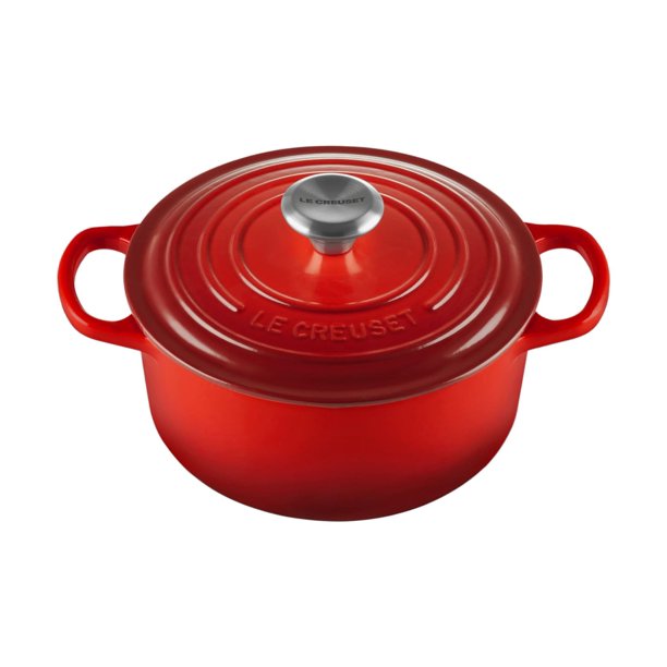 Horno holandés Le Creuset de hierro fundido esmaltado Signature, 2 litros, color cereza