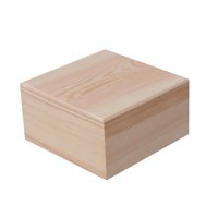 Magideal - Caja De Madera Joyero Caja De Almacenamiento Estuche Decorativo Caja Para Pintar Con Tapa De Fácil Apertura Adecuado Para Guardar Accesorios De Costu 15Cmx15Cmx8Cm