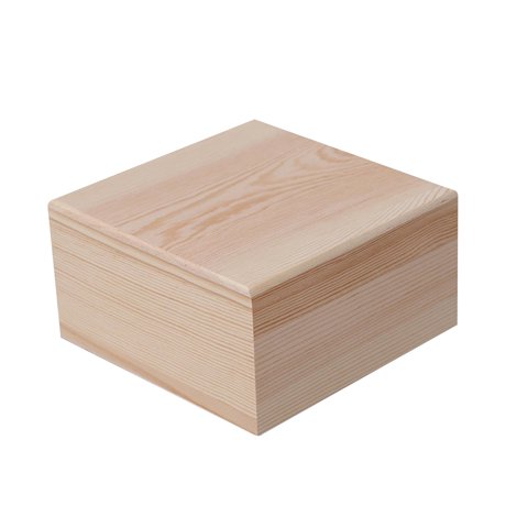 Magideal - Caja De Madera Joyero Caja De Almacenamiento Estuche Decorativo Caja Para Pintar Con Tapa De Fácil Apertura Adecuado Para Guardar Accesorios De Costu 15Cmx15Cmx8Cm