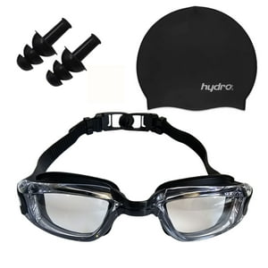 Set Natación Adulto Hydro®: Gorra + Lentes + Tapones Oído
